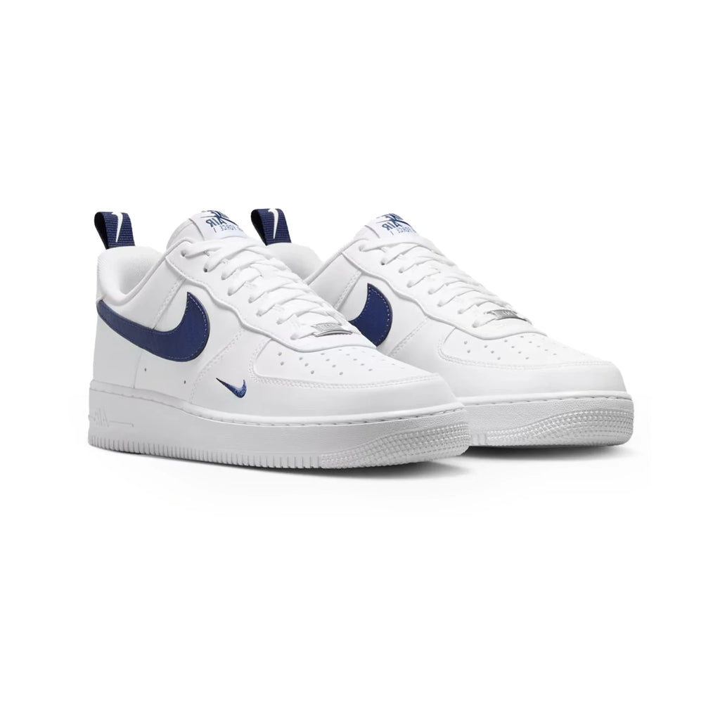 Nike Air Force 1 Low '07 LV8 'Carbon Fiber Swoosh White Midnight Navy'