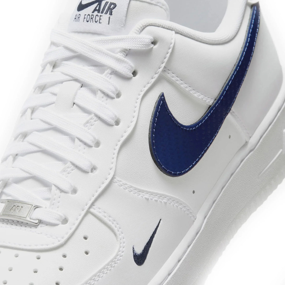 Nike Air Force 1 Low '07 LV8 'Carbon Fiber Swoosh White Midnight Navy'
