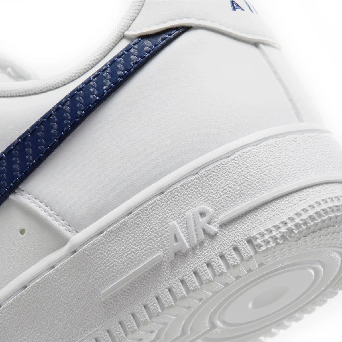 Nike Air Force 1 Low '07 LV8 'Carbon Fiber Swoosh White Midnight Navy'